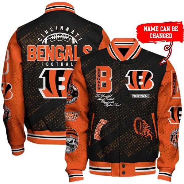 Customize Your Name With CIBE Button Down Baseball Jacket Version 4