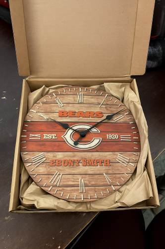 Customize Your Name With DEBR Vintage Wooden Wall Clock Ver 2 photo review